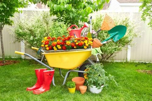 A finished outdoor space after a garden makeover in Maidavale
