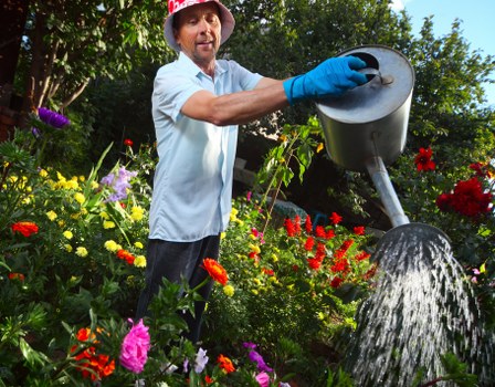 Charity partnership reusing surplus garden materials and planters